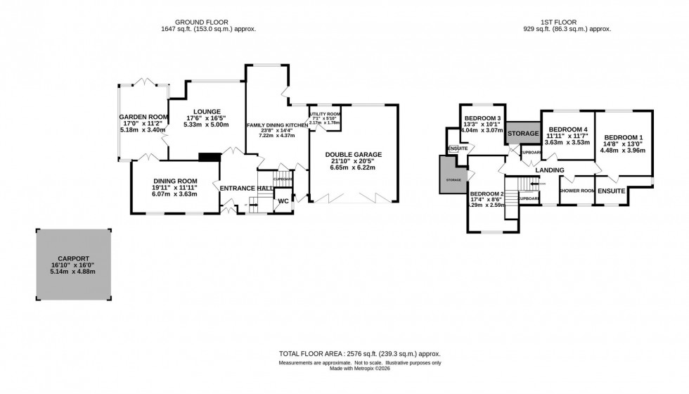 Floorplan for Salters Lane, Siddington, SK11