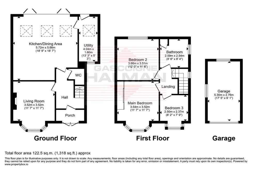 Floorplan for Glandon Drive, Cheadle Hulme, SK8