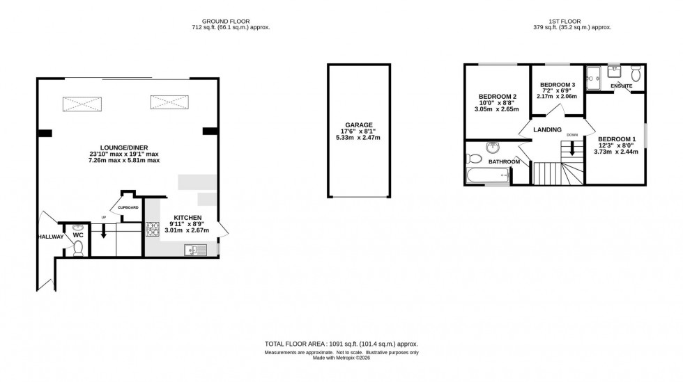 Floorplan for Ascot Close, Macclesfield, SK10