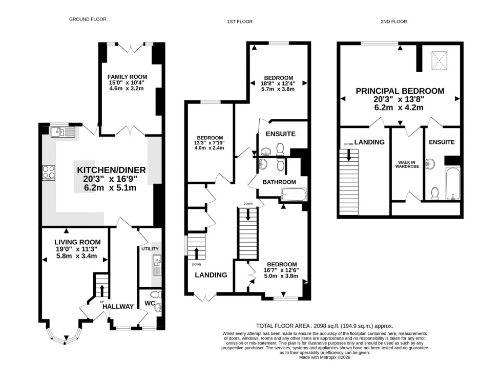 Floorplan for Cecil Road, Hale, WA15