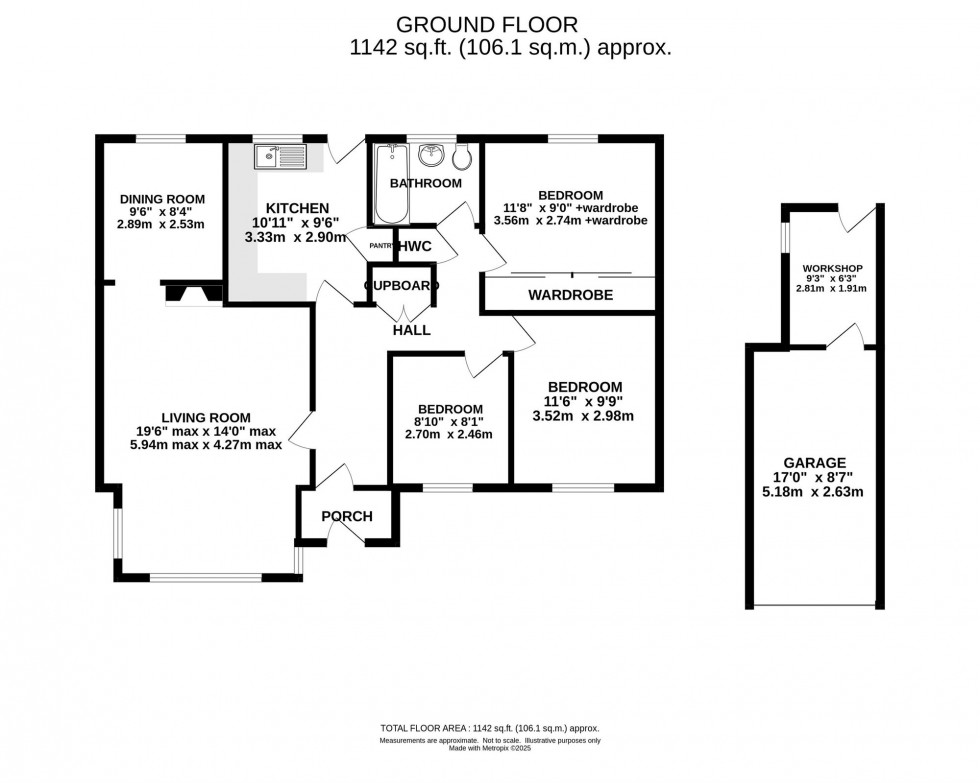 Floorplan for Ash Close, Holmes Chapel, CW4