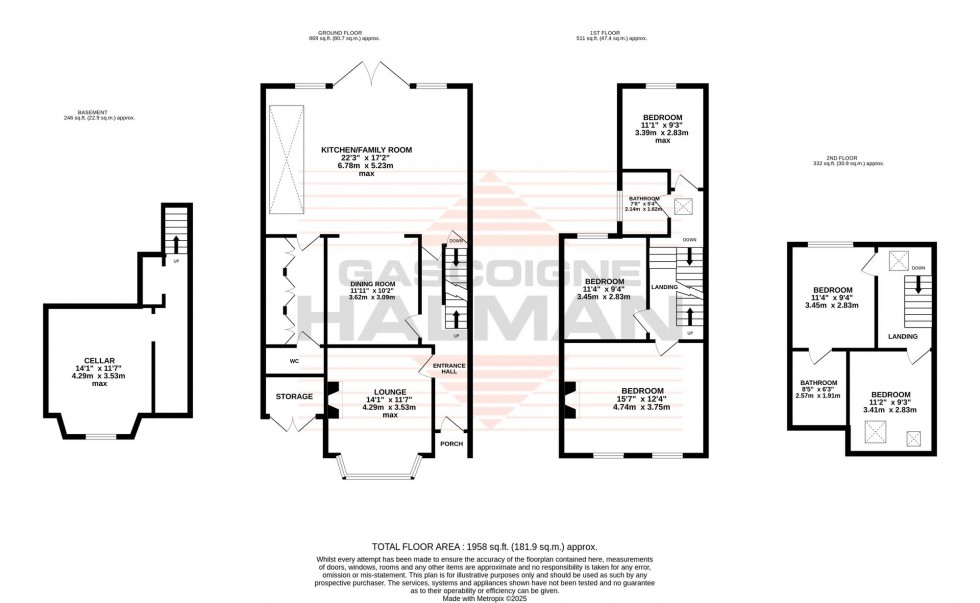 Floorplan for Baxter Road, Sale, M33