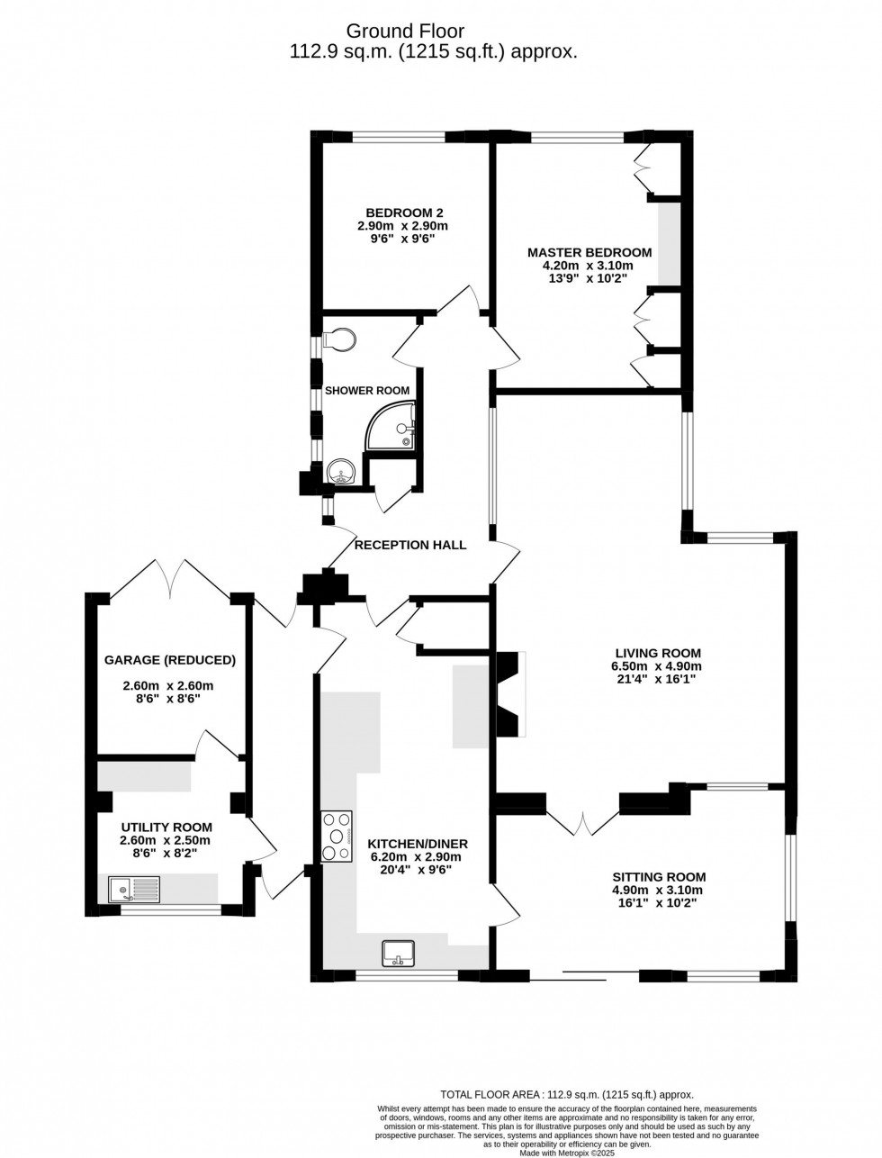 Floorplan for Manor Park, Great Barrow, CH3