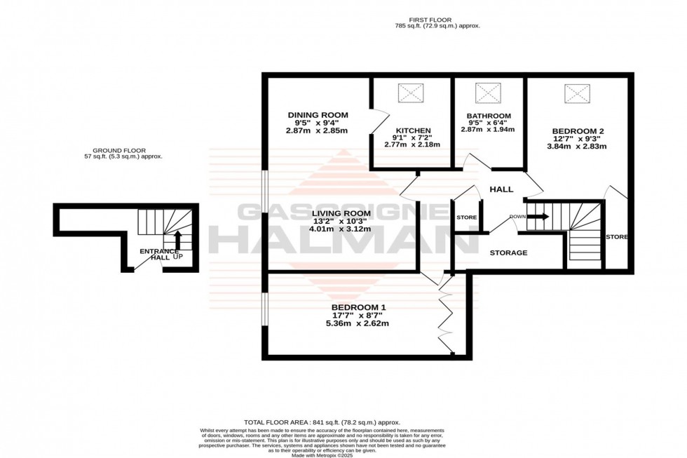 Floorplan for The Avenue, Oakleigh Mews, M33