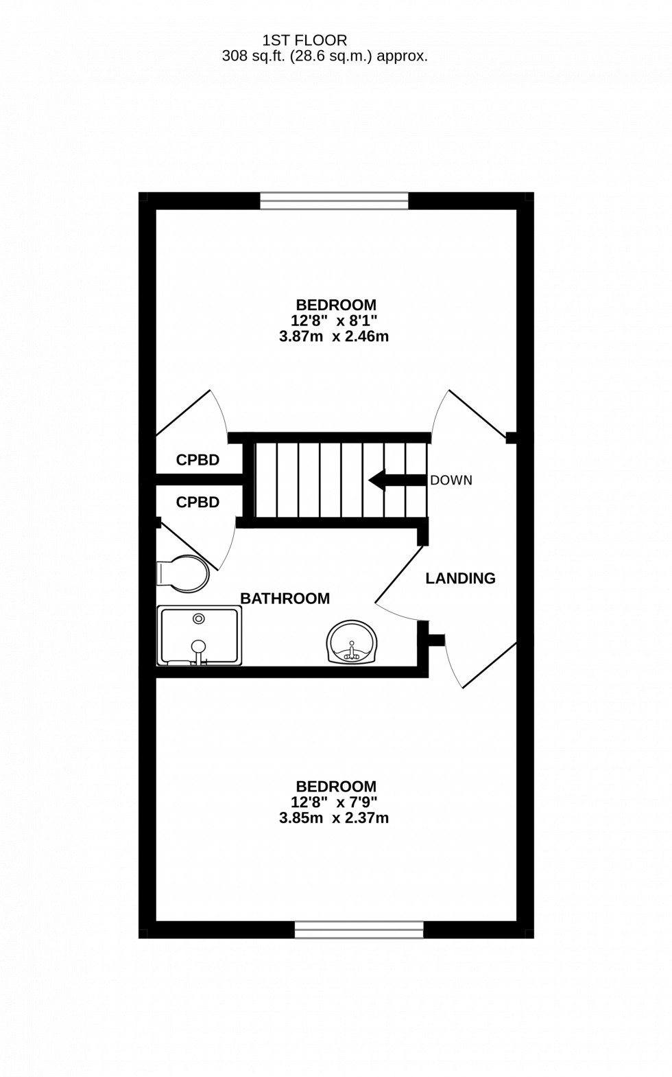 Floorplan for Danesway, Chapel-En-Le-Frith, SK23