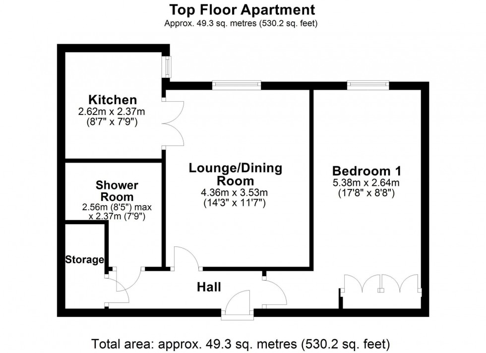 Floorplan for Chapelfields, Ashley Court Chapelfields, WA6