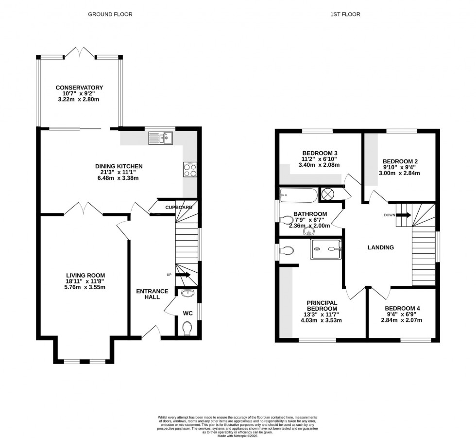 Floorplan for Croftside Way, Wilmslow, SK9