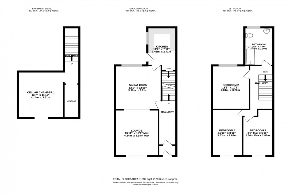 Floorplan for Stamford Park Road, Altrincham, WA15