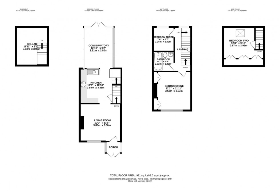 Floorplan for Chapel Street, Stockport, SK4