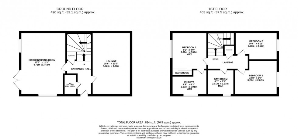 Floorplan for Brocklehurst Crescent, Poynton, SK12
