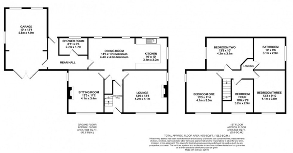 Floorplan for Chester Road, Alpraham, CW6