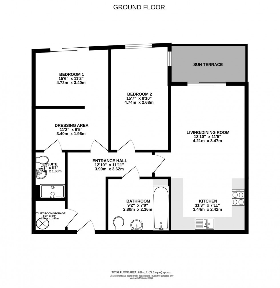 Floorplan for Montmano Drive, West Didsbury, M20
