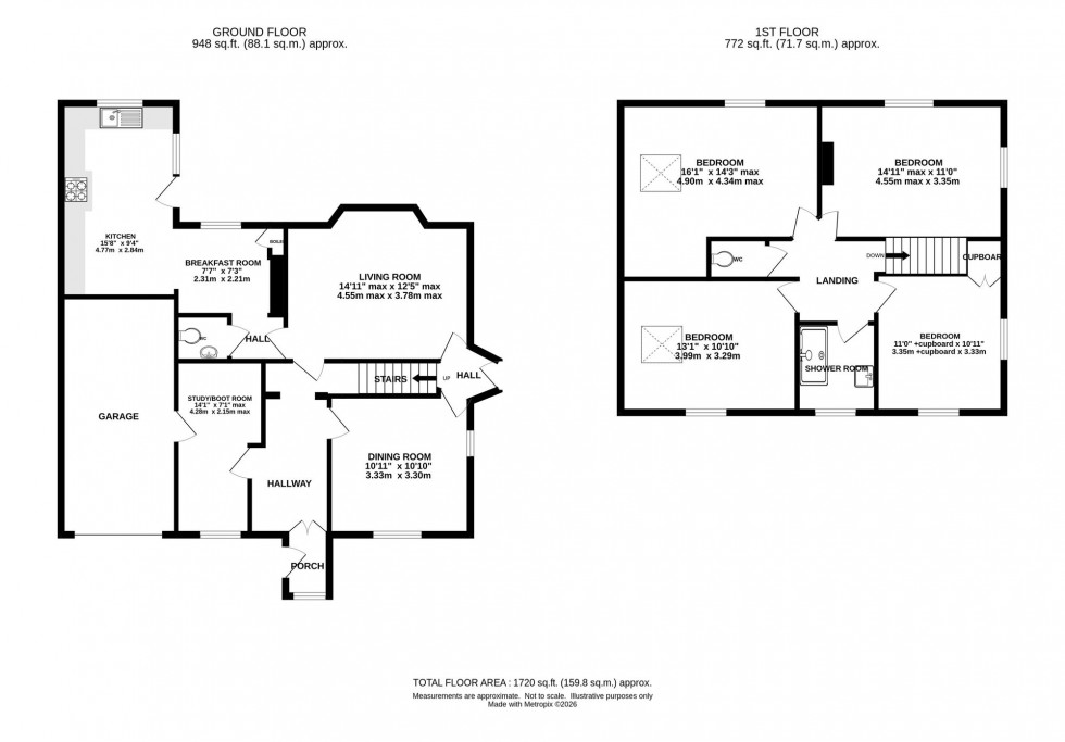 Floorplan for Byley Lane, Cranage, CW4