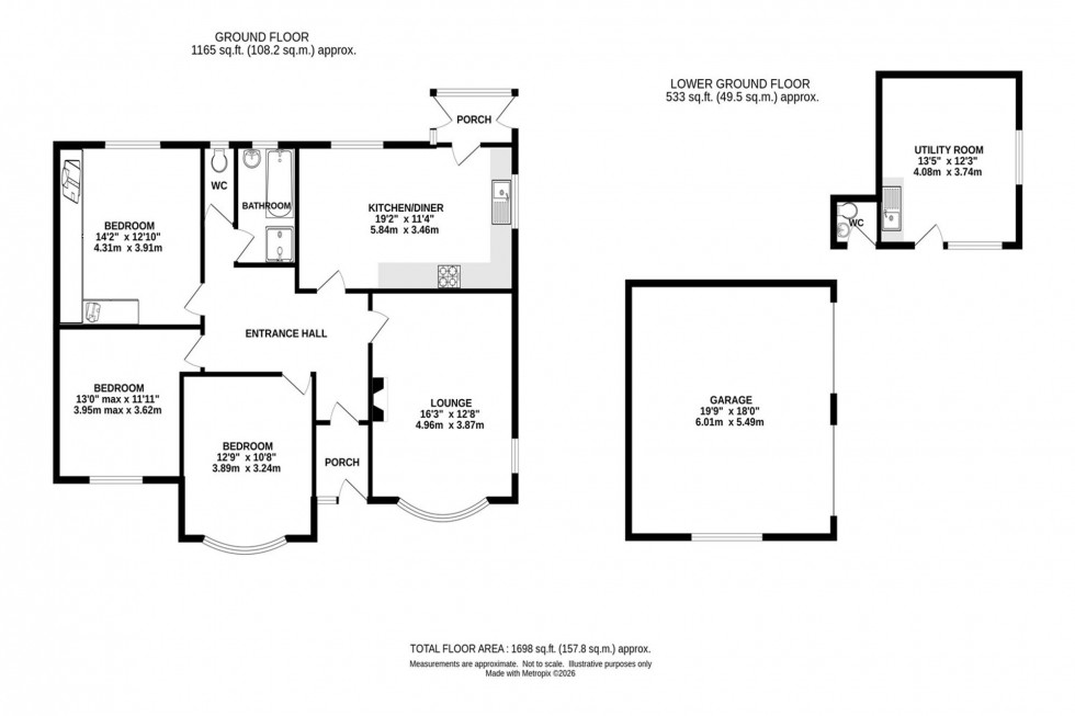 Floorplan for Alder Brook, Chinley, SK23