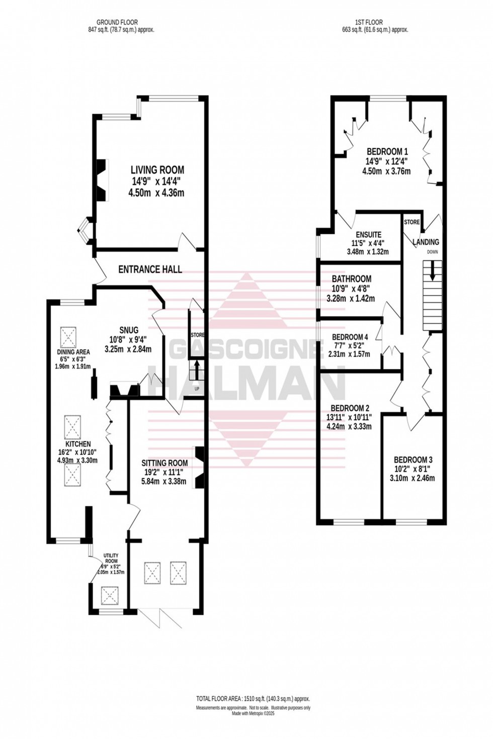 Floorplan for Woodfield Road, Cheadle Hulme, SK8