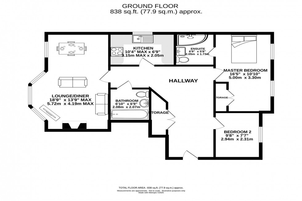 Floorplan for Gaskell Road, Mulberry Court Gaskell Road, WA14