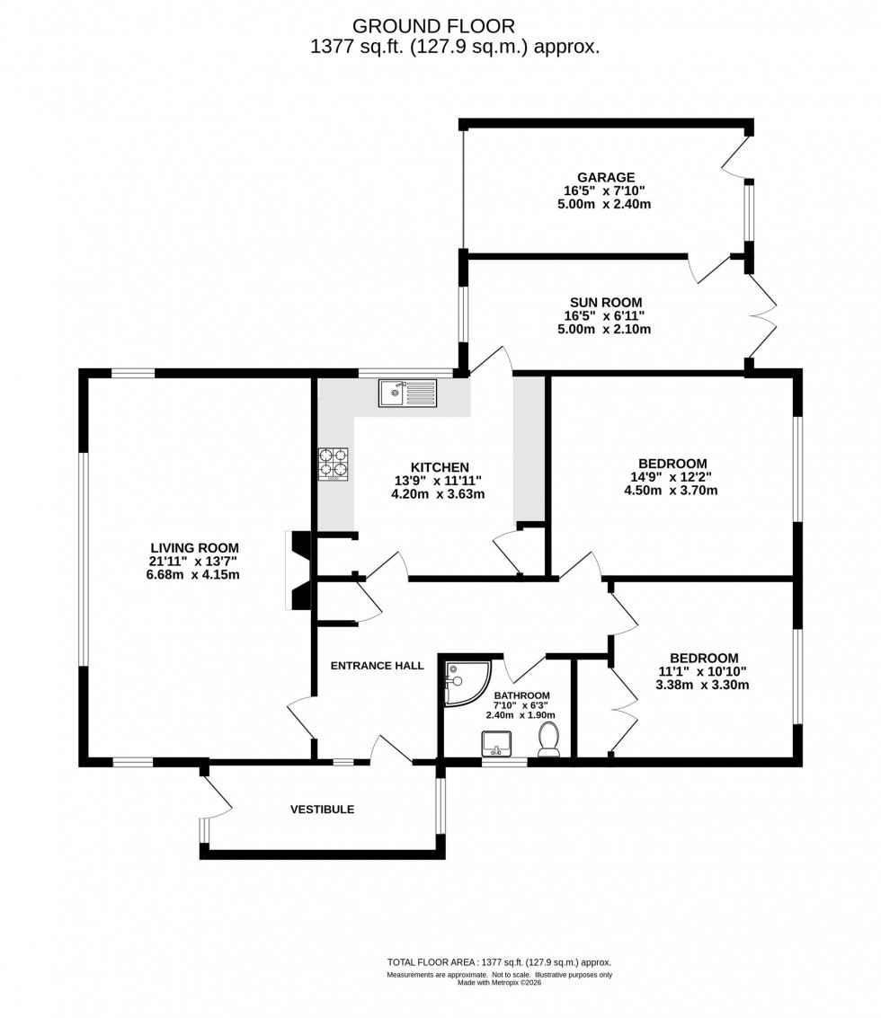 Floorplan for Lynton Gardens, Appleton, WA4
