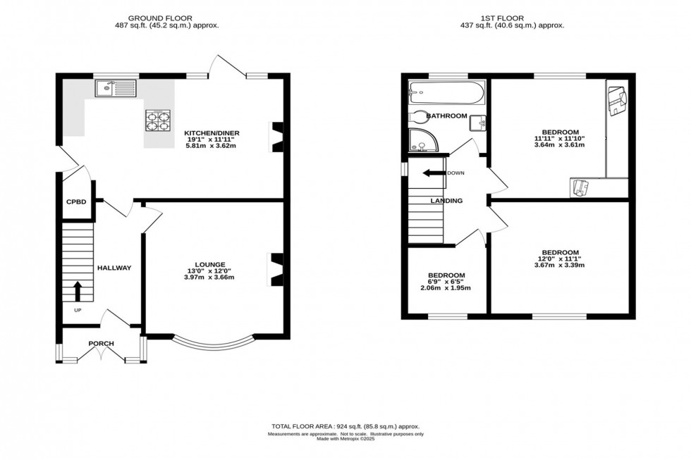 Floorplan for Warmbrook Road, Chapel-En-Le-Frith, SK23
