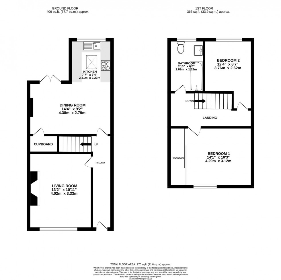 Floorplan for Hawthorn Terrace, Wilmslow, SK9