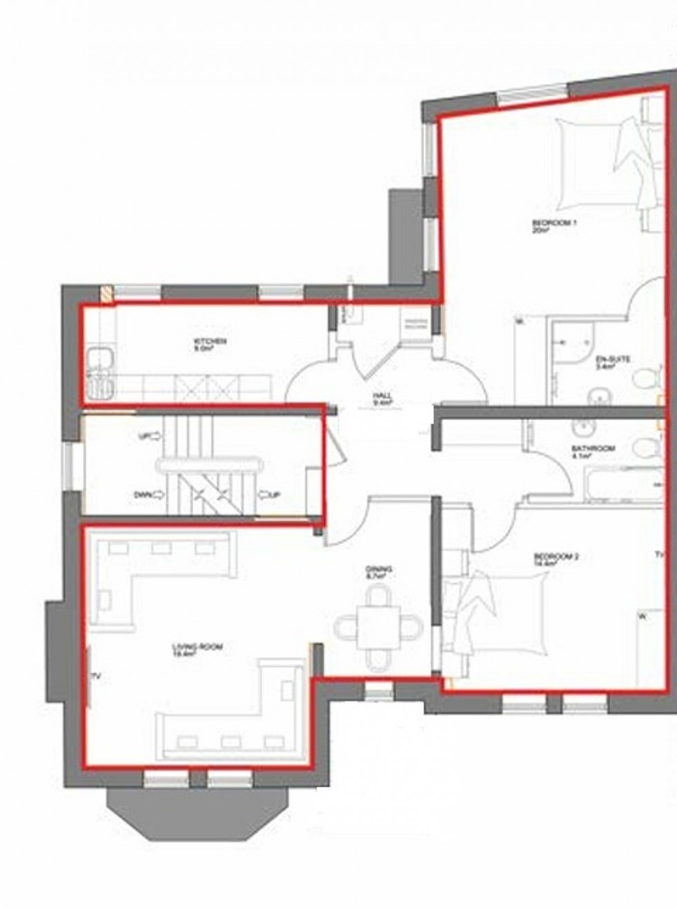 Floorplan for Highfield Avenue, Sale, M33