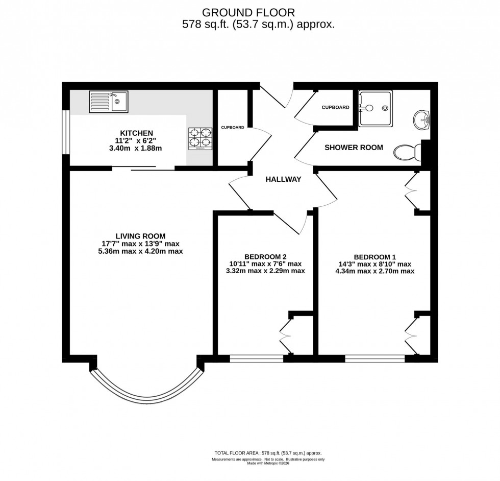 Floorplan for King Edward Road, Ash Court King Edward Road, WA16