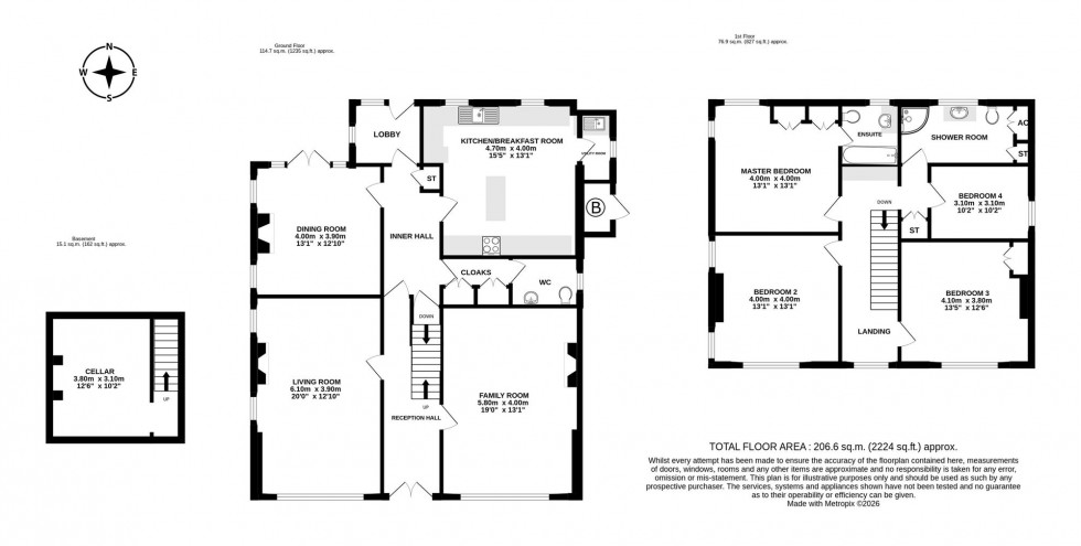 Floorplan for Holme Street, Tarvin, CH3