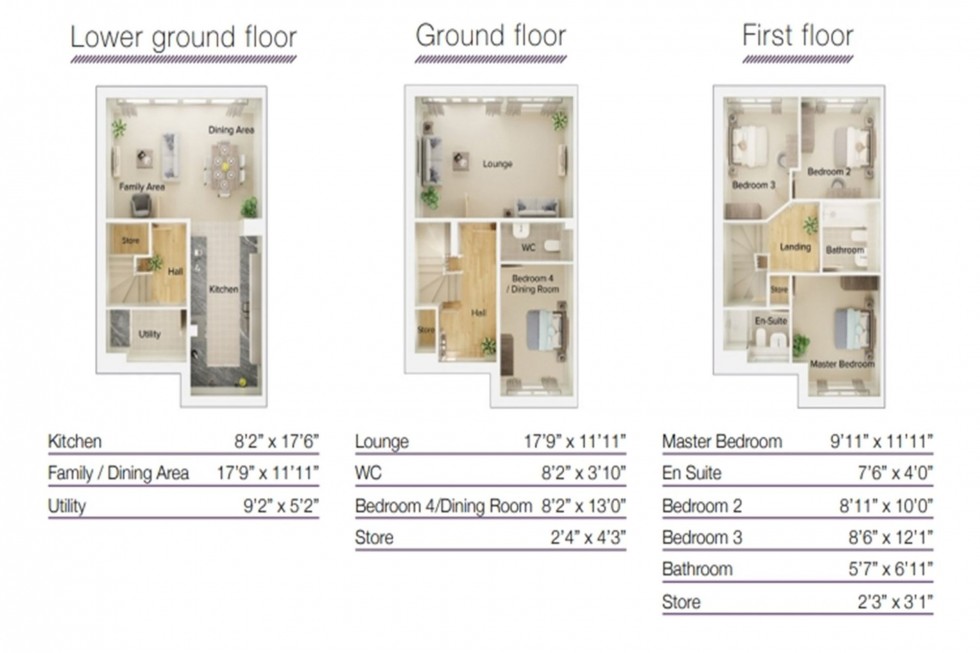 Floorplan for Knotting Road, Macclesfield, SK11