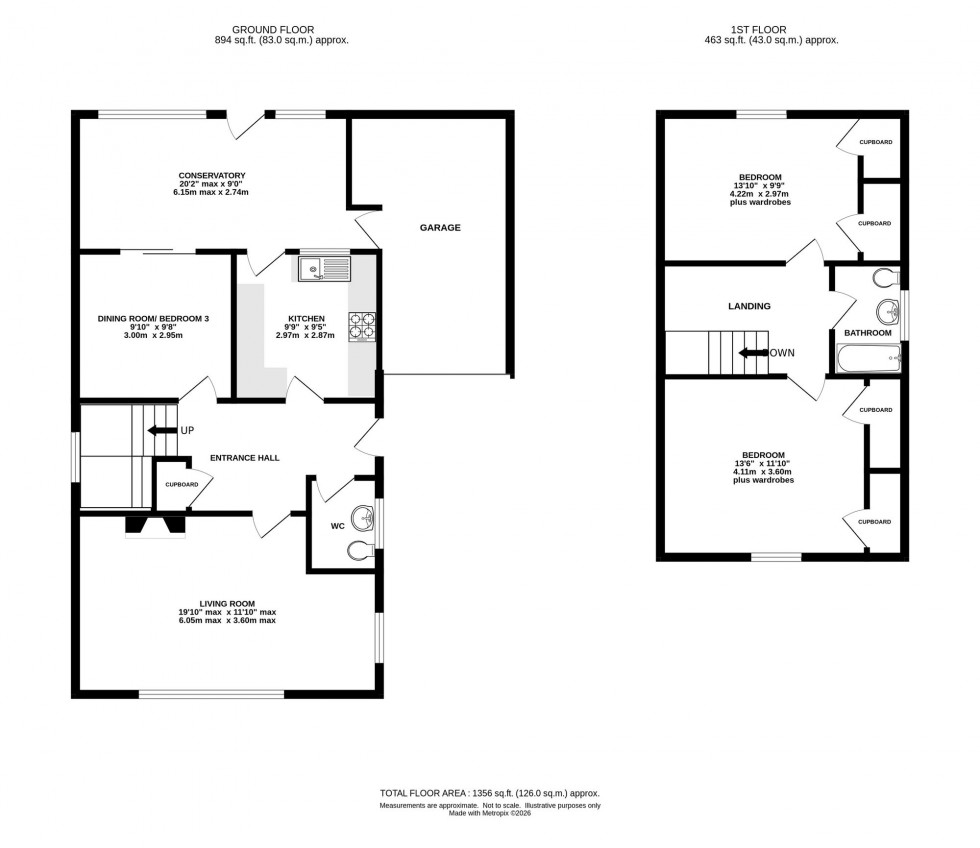 Floorplan for Grasmere Drive, Holmes Chapel, CW4