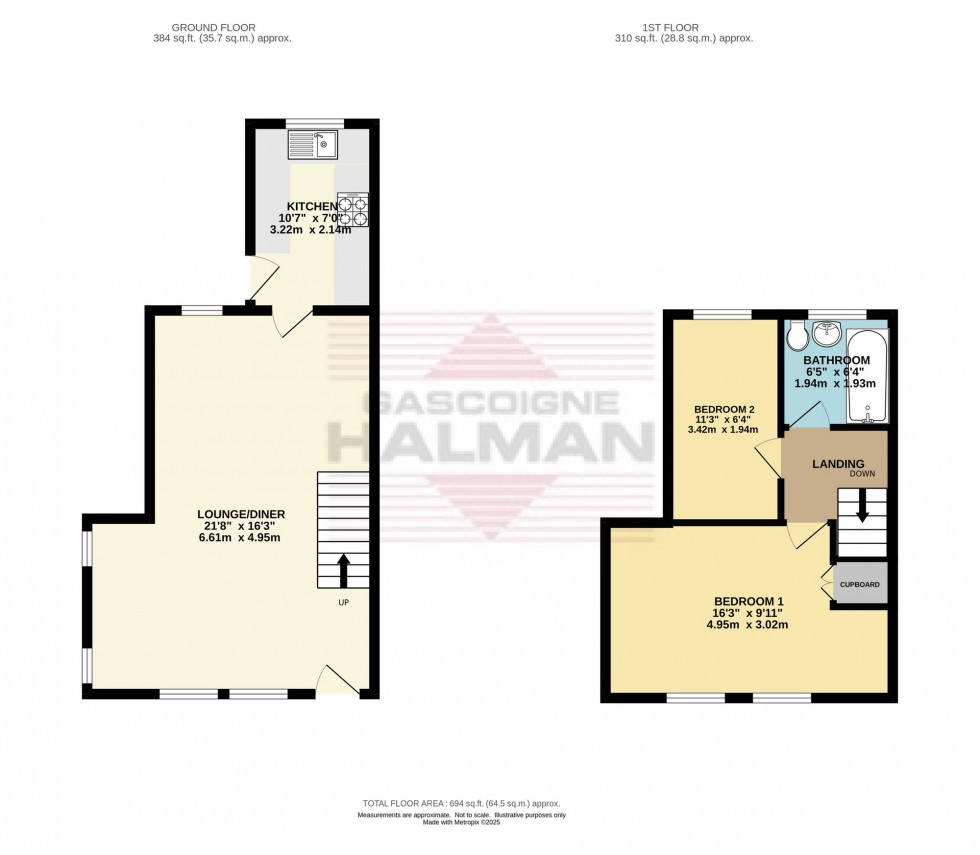 Floorplan for Queen Street, Hadfield, SK13