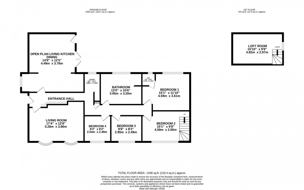 Floorplan for Hazel Drive, Poynton, SK12