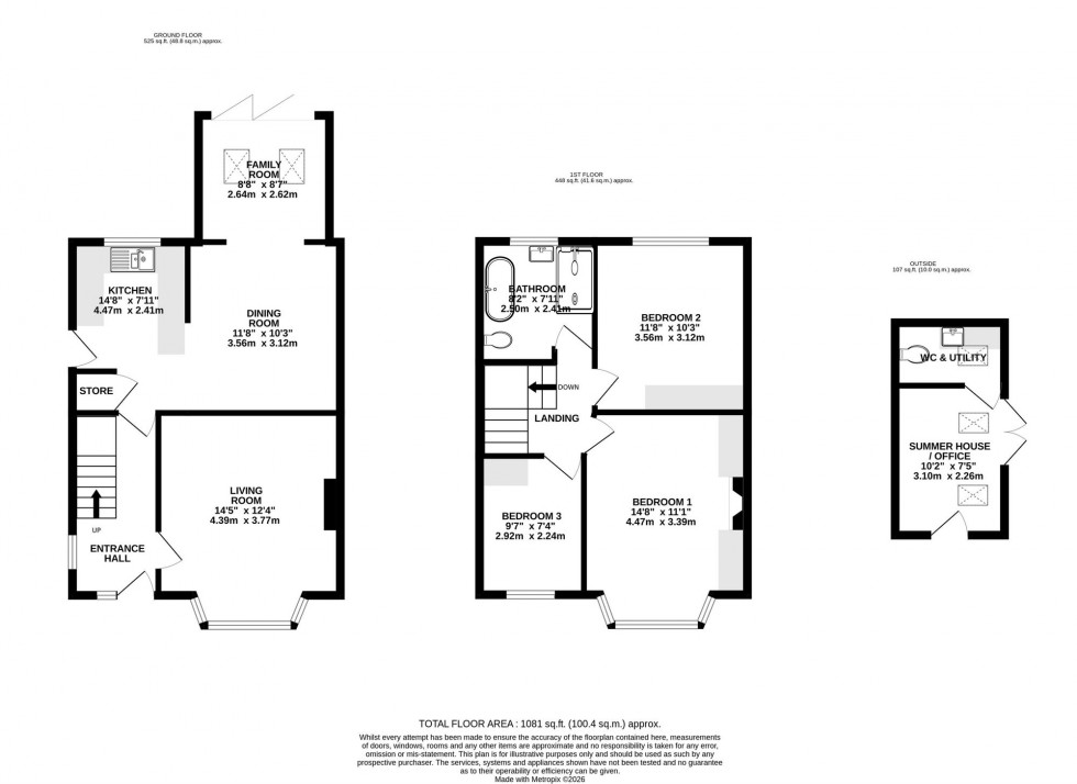 Floorplan for Deanway, Wilmslow, SK9