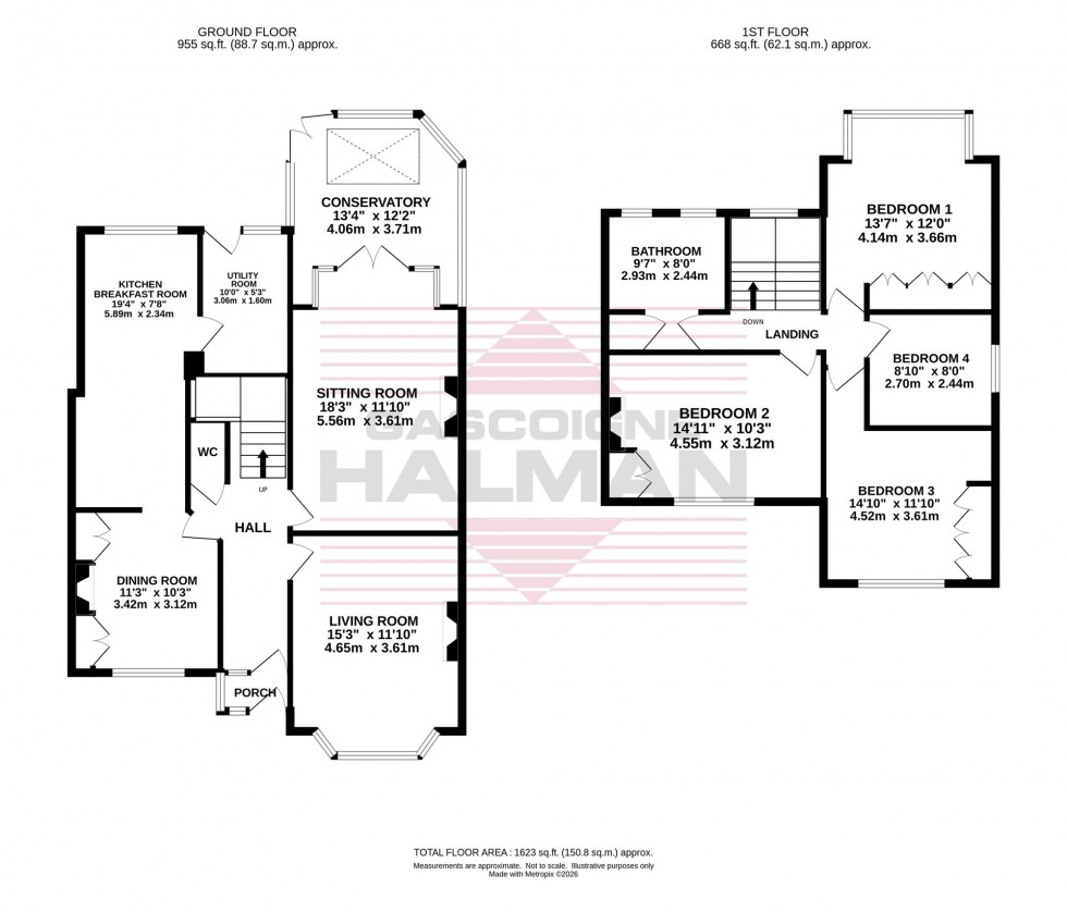 Floorplan for St. Michaels Avenue, Bramhall, SK7