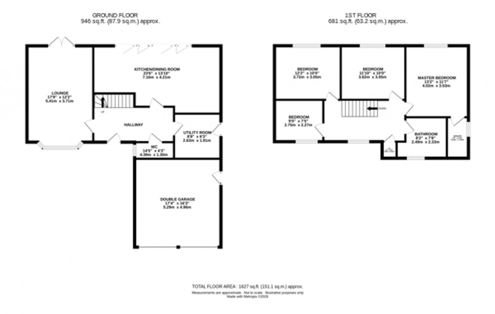 Floorplan for Barnside Way, Macclesfield, SK10