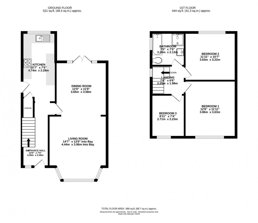 Floorplan for Mauldeth Road, Burnage, M19