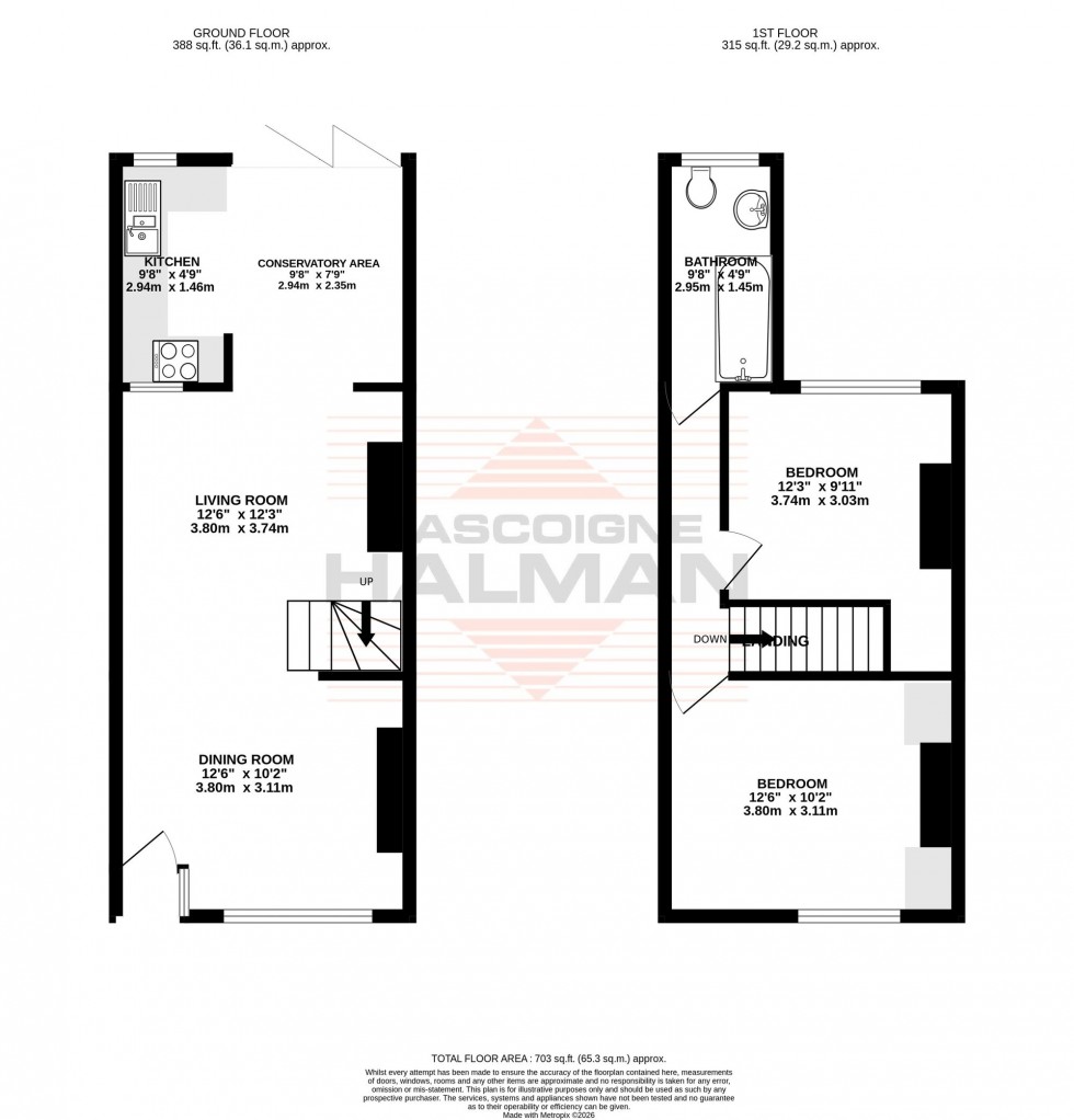 Floorplan for Edward Street, Sale, M33
