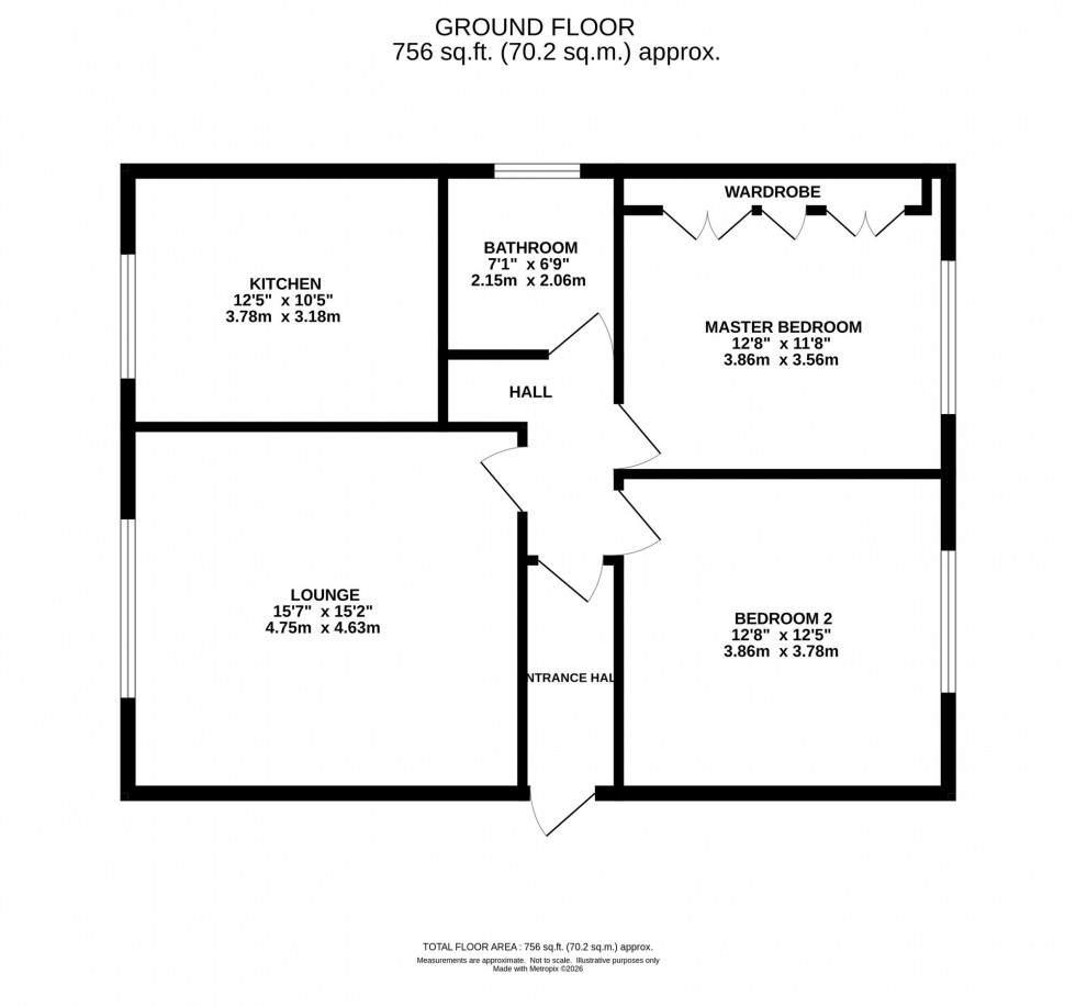 Floorplan for Bollinbrook Road, Macclesfield, SK10