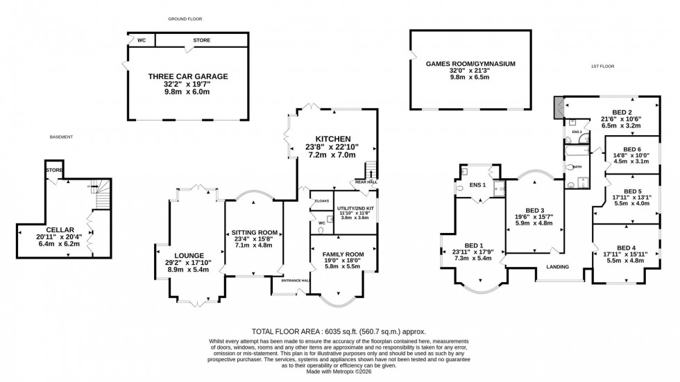 Floorplan for Bankhall Lane, Hale, WA15