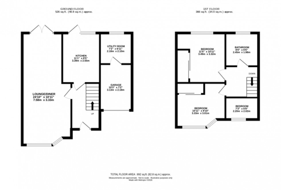 Floorplan for Farnham Avenue, Macclesfield, SK11