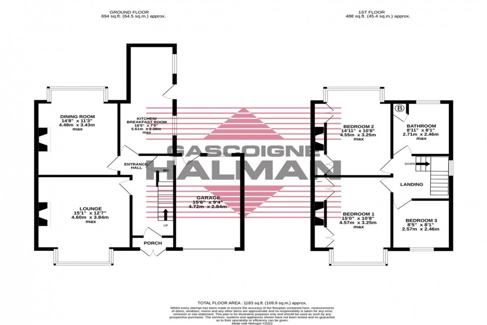 Floorplan for Winstanley Road, Sale, M33