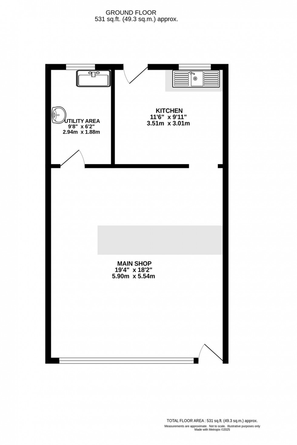 Floorplan for High Street, Chapel-En-Le-Frith, SK23