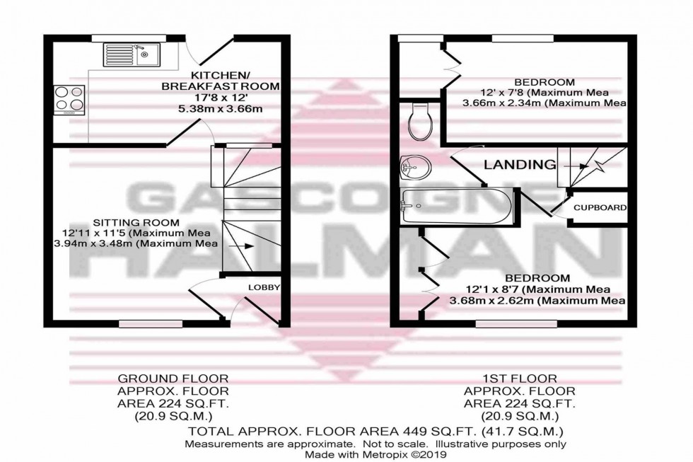 Floorplan for Old Road, Whaley Bridge, SK23