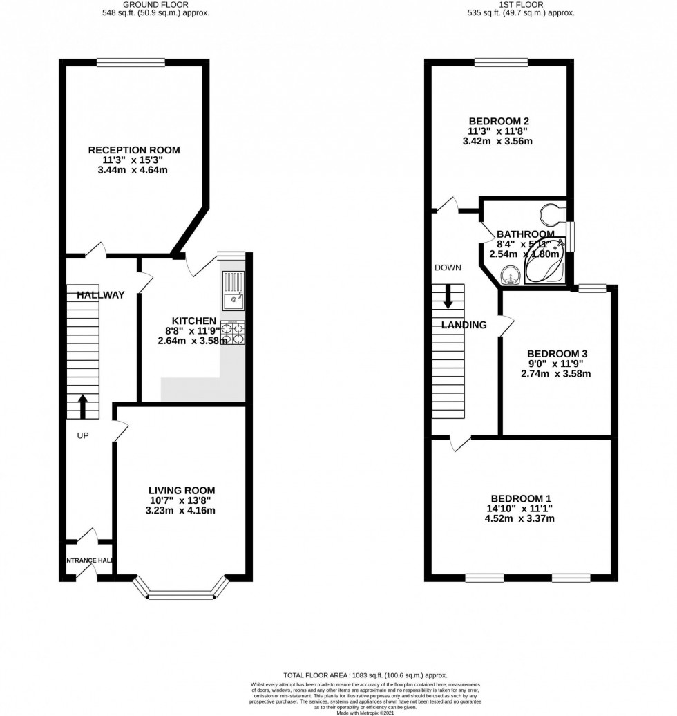 Floorplan for Craighall Avenue, Manchester, M19