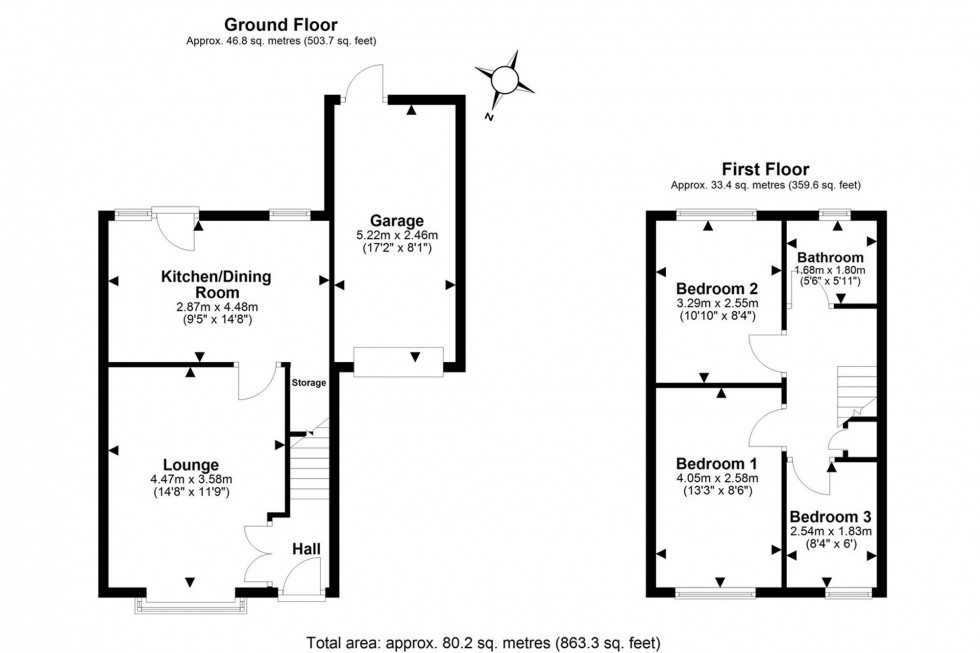 Floorplan for Francis Road, Frodsham, WA6