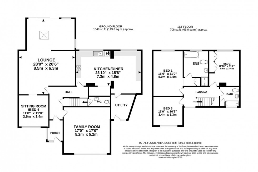 Floorplan for Haslemere Avenue, Hale Barns, WA15