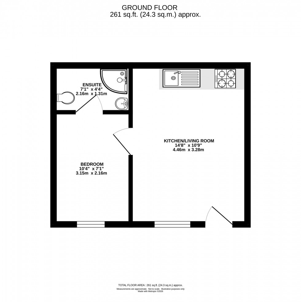 Floorplan for Hardcastle Mews, Chapel-En-Le-Frith, SK23
