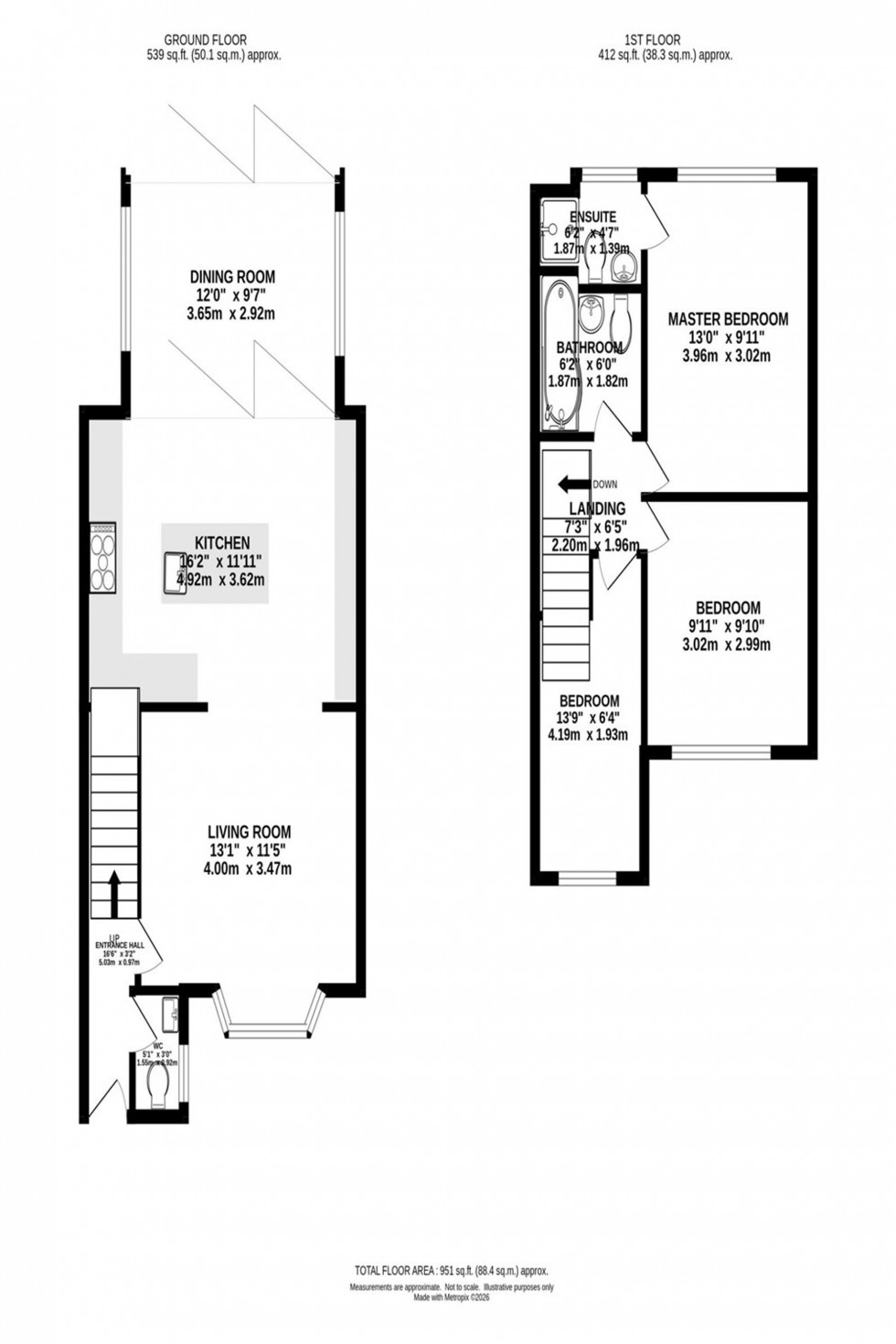 Floorplan for Ollerton Close, Manchester, M22