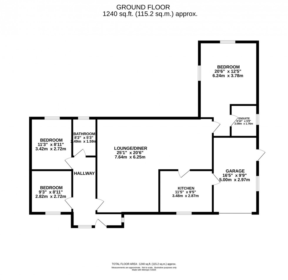 Floorplan for Cote Green Road, Marple Bridge, SK6