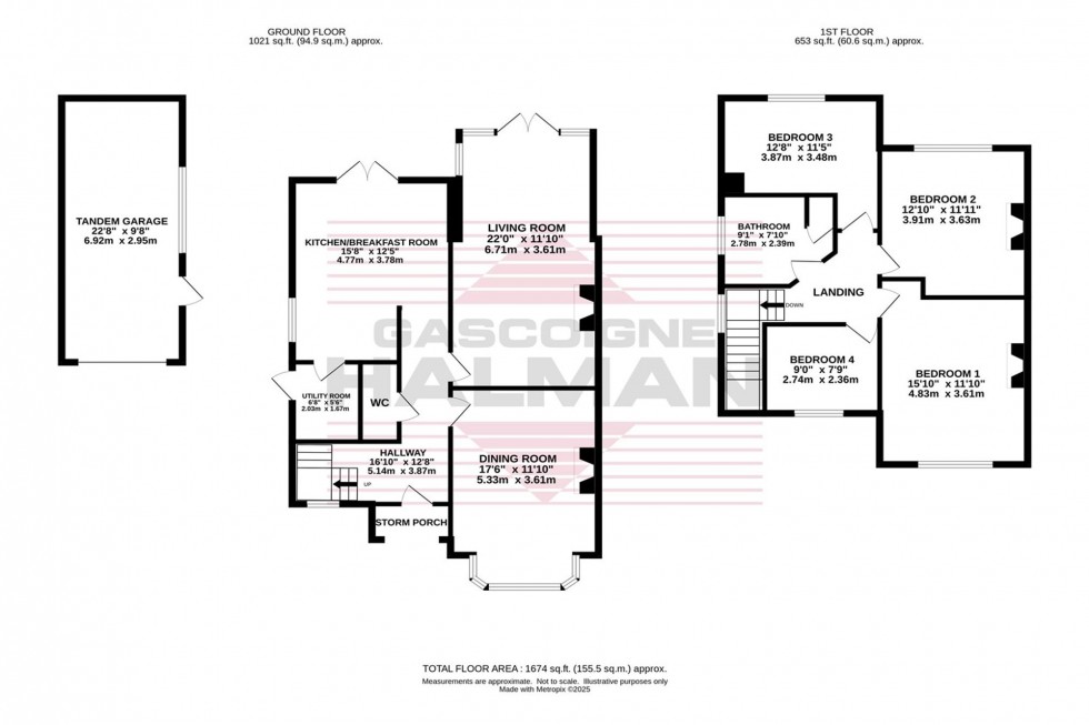 Floorplan for Victoria Close, Bramhall, SK7