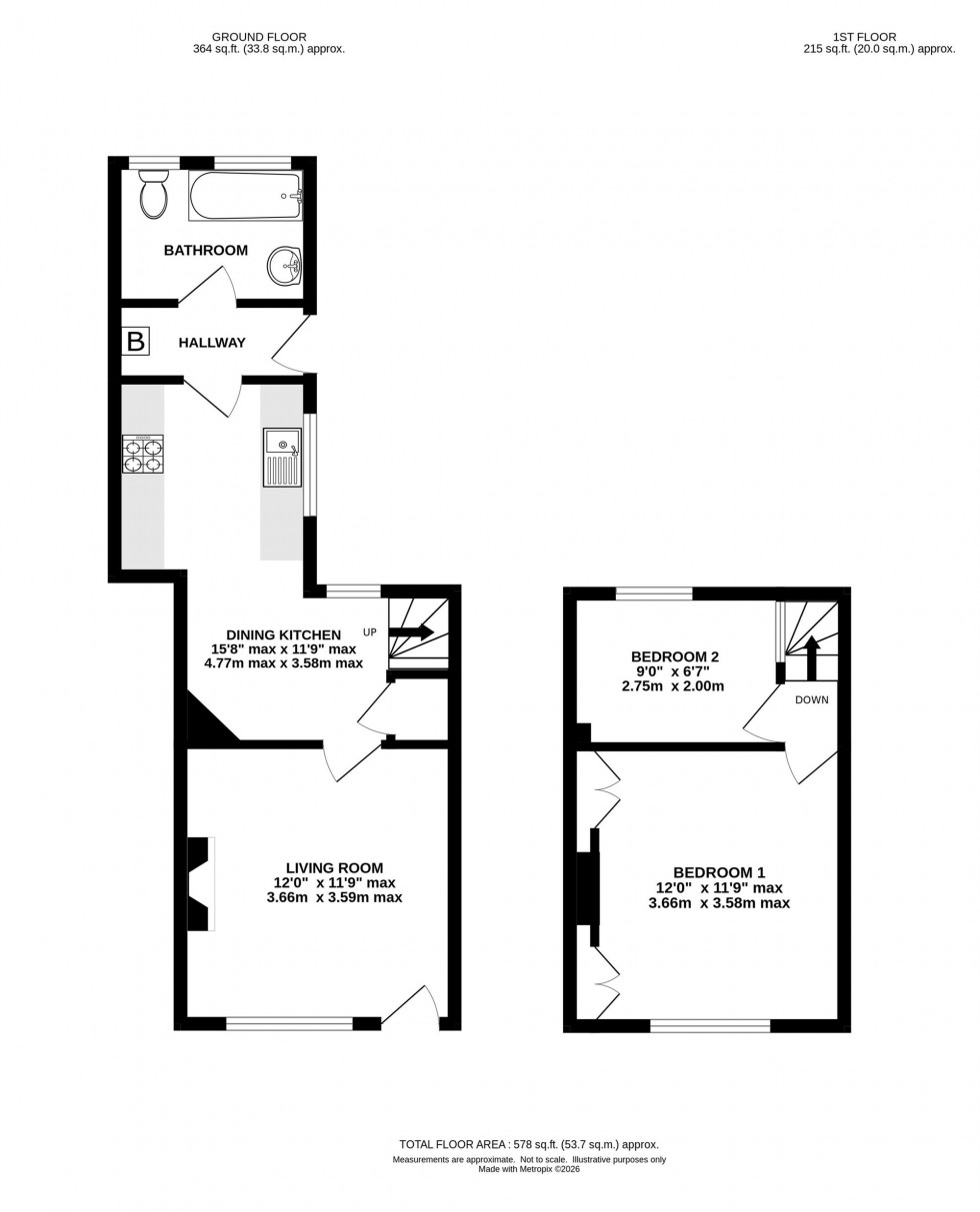 Floorplan for Church Street, Davenham, CW9
