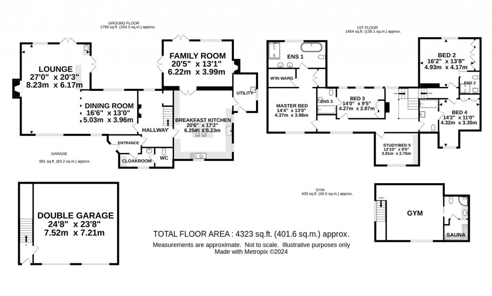 Floorplan for Hulse Heath Lane, Mere, WA16